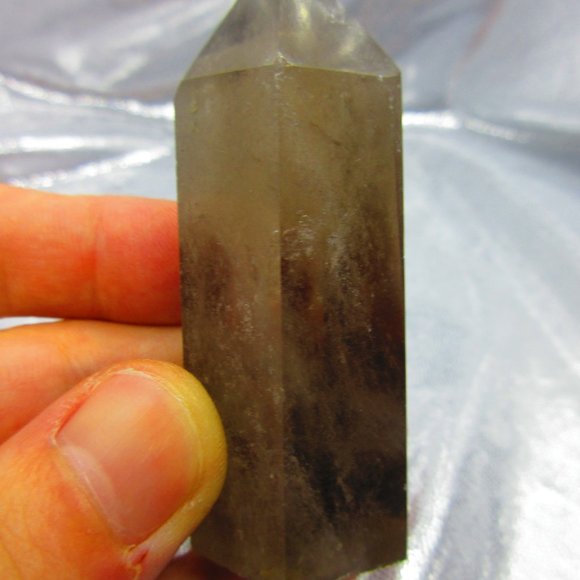 Smoky Quartz Crystal Polished Tower Generator Crystal Meditation Tool - Picture 3 of 8
